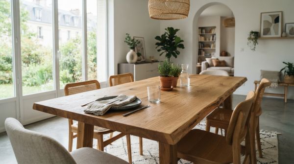 Top idées pour sélectionner une table en bois massif dans l'air du temps